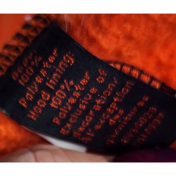 Men’s Bright Orange Fleece Jacket | Outdoor Casual Core | Size M - Picture 5 of 10